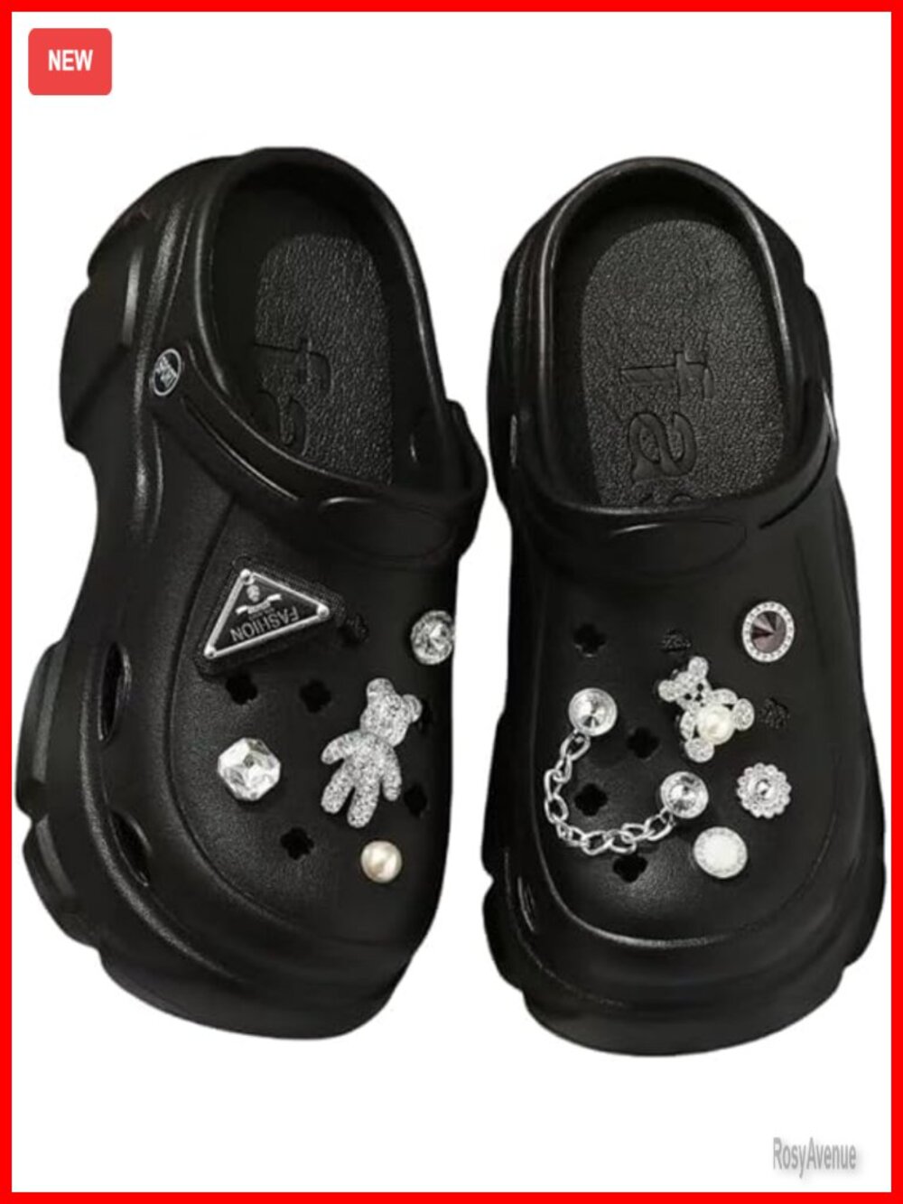 Women's Platform Clogs Mules Sandals Slides Slip On Shoes 2.4" Thick Sole EVA